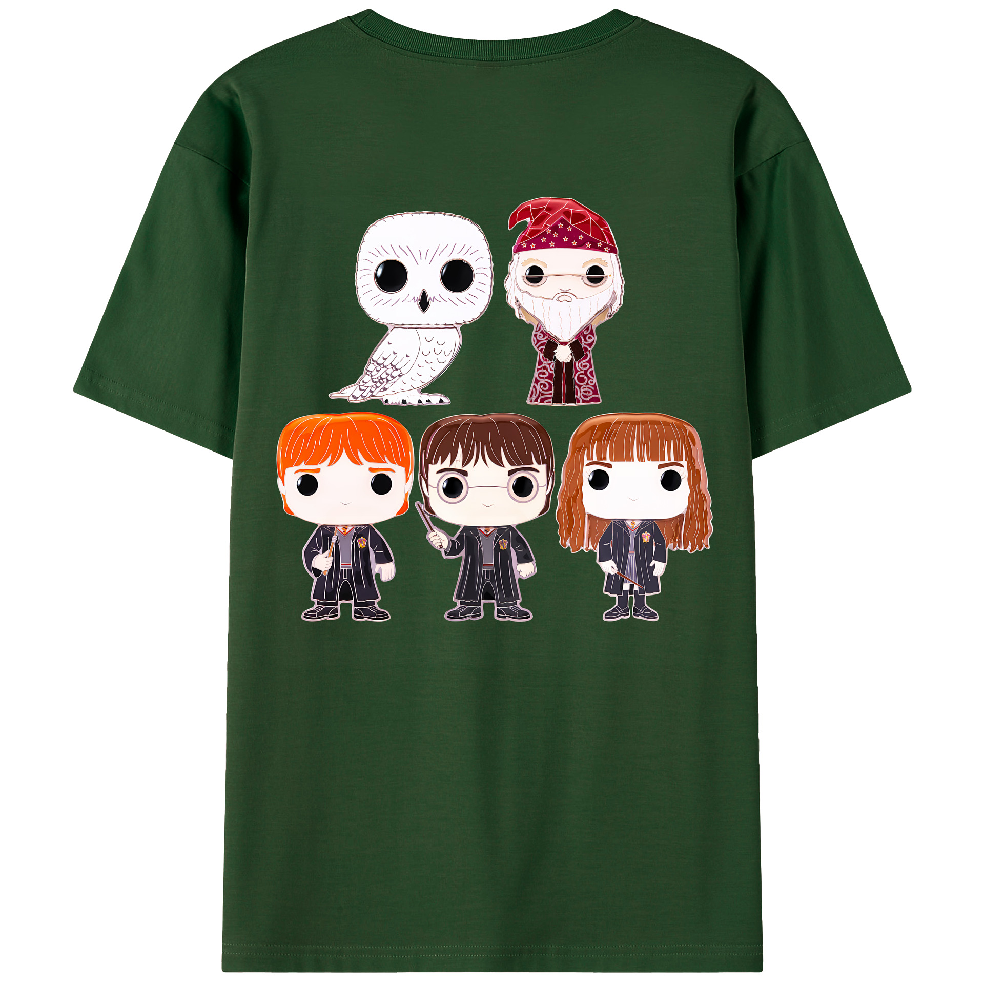 （画像用） Harry Potter ハリー・ポッターシリーズ 綿100％半袖Tシャツ（背面プリント）